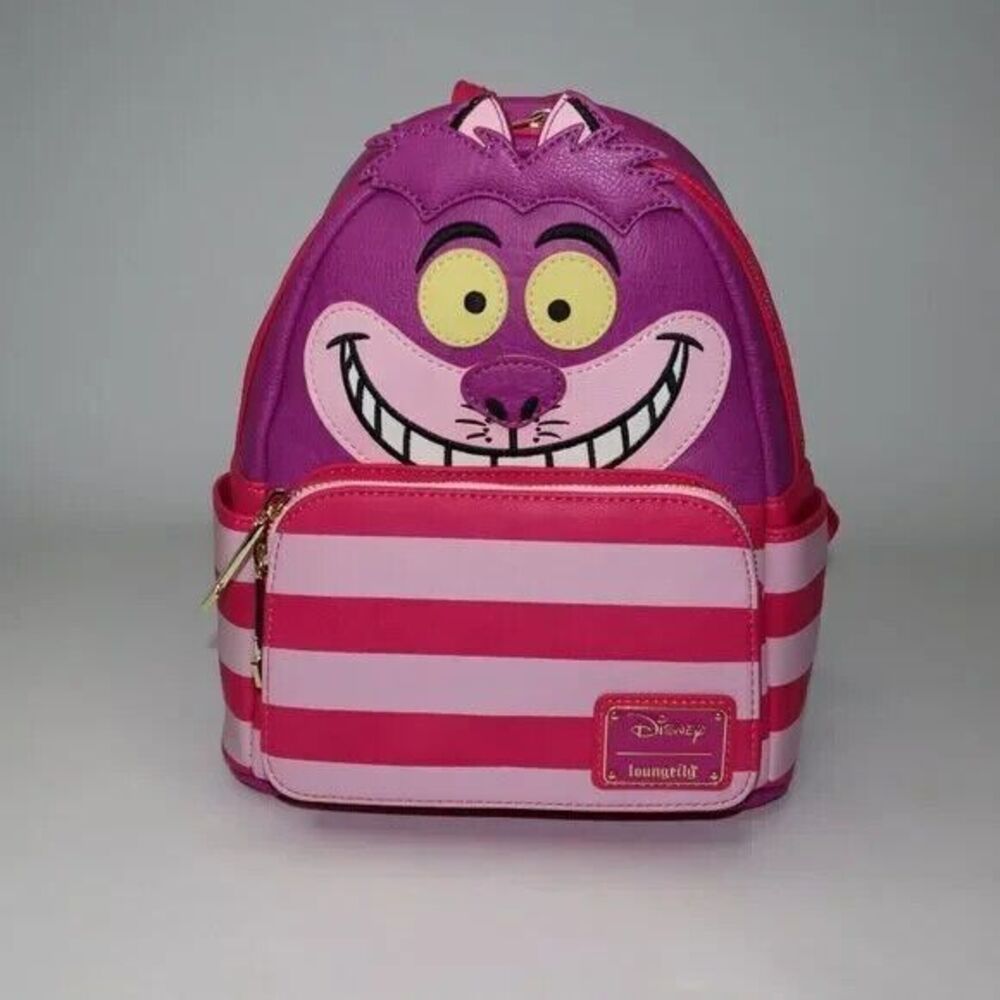 Loungefly Disney Alice in Wonderland Cheshire Cat figural Mini Backpack - Picture 2 of 8